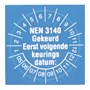 Toebehoren voor meetinstrument NEN 3140 Meters Nieaf-Smitt STICKER NEN3140 626000281